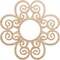 Ekena Millwork Cohen Wood Fretwork Pierced Ceiling Medallion, Alder, 32"OD x 11"ID x 1/4"T CMWP32X32X0250COAL - alternate 1